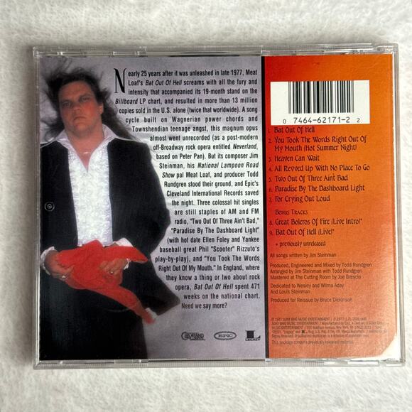 Meat Loaf – Bat Out of Hell (Remastered) CD 2001 Epic Legacy Essential Rock - Picture 2 of 6